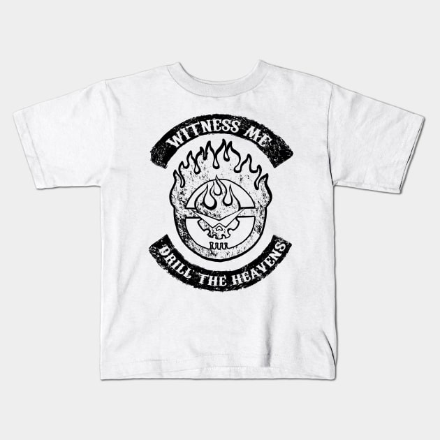 Witness me drill the heavens Black Kids T-Shirt by Melkron